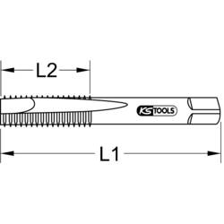 KS Tools 331.1123 3311123 ruční závitník metrický MF20 x 1 1.0 mm pravotočivý DIN 2181 Vysokopevnostní ocel 1 ks