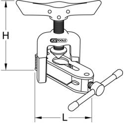 KS Tools 122.0525 Univerzální obrubovačka