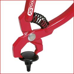 KS Tools 115.1097 Nýtované uvolňovací kleště, červené, zahnuté, 100 mm