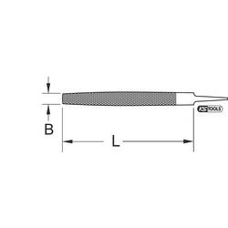 KS Tools 161.0125 Pilník Délka 200 mm 1 ks