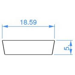 Deko Light 988054 I-02-12 zakrytí plast (š x v x h) 18.59 x 5 x 1000 mm 1 m