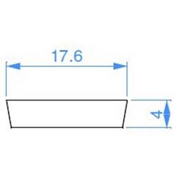 Deko Light 988025 I-01-12 zakrytí plast (š x v x h) 17.60 x 4 x 2000 mm 2 m