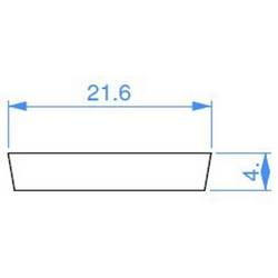 Deko Light 988085 I-03-15 zakrytí plast (š x v x h) 21.60 x 4 x 2000 mm 2 m