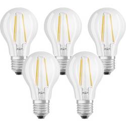OSRAM HOMELIGHTING 4058075090569 LED Energetická třída (EEK2021) E (A - G) E27 klasická žárovka 7 W = 60 W teplá bílá (Ø x v) 60 mm x 60 mm vlákno 5 ks