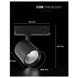 V-TAC VT-11130 LED pásové reflektory 30 W Energetická třída (EEK2021): E (A - G) LED černá