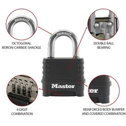 Master Lock P55996 visací zámek na heslo, 56 mm, ocel