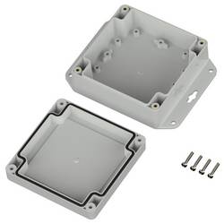 TRU COMPONENTS 6U07111105619 TC-13865272 Průmyslová skříň 136.5 x 106.5 x 45 polykarbonát světle šedá 1 ks