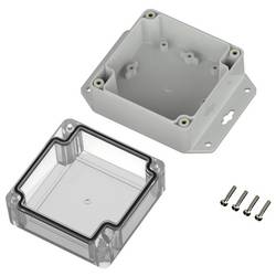 TRU COMPONENTS 6U07090906639 TC-13865260 Průmyslová skříň 121.5 x 91.5 x 60 polykarbonát světle šedá, transparentní 1 ks
