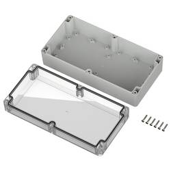 TRU COMPONENTS 6U07241208139 TC-13865348 Průmyslová skříň 240.2 x 120.1 x 75.1 polykarbonát světle šedá, transparentní 1 ks
