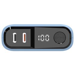 RealPower REALPOWER PB-10000 C powerbanka 10000 mAh, Dodávka energie, USB-C®, fialová, Indikátor stavu