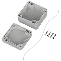 TRU COMPONENTS 6U07080804017 TC-13865048 Průmyslová skříň 75 x 75 x 45 ABS světle šedá 1 ks