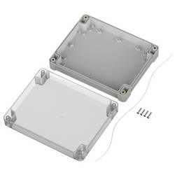 TRU COMPONENTS 6U07241906437 TC-13865188 Průmyslová skříň 240 x 191.3 x 61.7 ABS-PC světle šedá, transparentní 1 ks