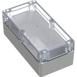 TRU COMPONENTS 6U07201008139 TC-13865156 Průmyslová skříň 200 x 100 x 75 polykarbonát světle šedá, transparentní 1 ks