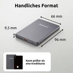 Intenso Intenso Power Bank MW5000 grey powerbanka Li-Pol, 5000 mAh, Dodávka energie, USB-C®, šedá