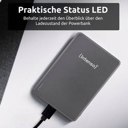 Intenso Intenso Power Bank MW5000 grey powerbanka Li-Pol, 5000 mAh, Dodávka energie, USB-C®, šedá