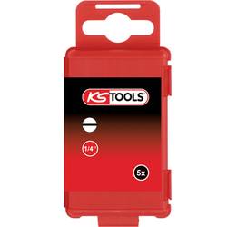 KS Tools 911.8408 911.8408 plochý bit Pohon (šroubovák): 1/4 (6,3 mm) Typ zakončení: plochý 5.5 mm 75 mm