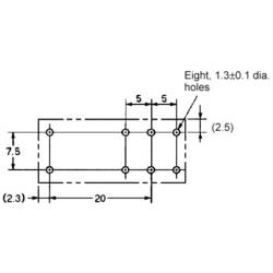 Omron G2RL-2 24V, G2RL-2 24V relé do DPS, monostabilní, 1 cívka, 300 V/DC, 440 V/AC, 8 A, 1 ks