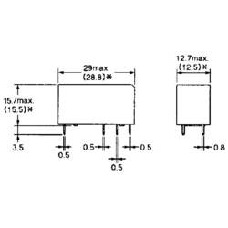 Omron G2RL-2 24V, G2RL-2 24V relé do DPS, monostabilní, 1 cívka, 300 V/DC, 440 V/AC, 8 A, 1 ks