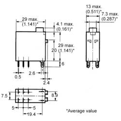 Omron G2R-2-SNDI 24 VDC, G2R-2-SNDI 24 VDC zátěžové relé, monostabilní, 1 cívka, 125 V/DC, 380 V/AC, 5 A, 1 ks