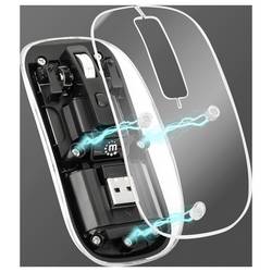 Manhattan Mouse wireless caratterizzato da un estetica straordinaria con alloggiam optická myš, přenos bezdrátový, 4 tlačítko, 800 dpi, 1200 dpi, 1600 dpi,