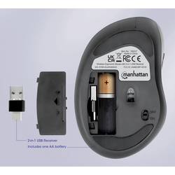 Manhattan Mouse wireless caratterizzato da un estetica straordinaria con alloggiam optická myš, přenos bezdrátový, 4 tlačítko, 800 dpi, 1200 dpi, 1600 dpi,