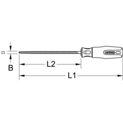 KS Tools 157.0324 Pilník Délka 230 mm 1 ks