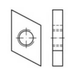 TOOLCRAFT 161557 závitové desky pro šrouby s kladivovou hlavou M10 ocel galvanizováno zinkem 100 ks