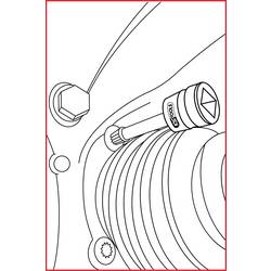 KS Tools 515.0595 rázový nástrčný klíč, 1/2 , 515.0595
