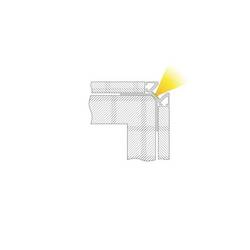 Deko Light 975353 EV-02-08 Dlaždicový profil hliník (d x š x v) 3000 x 42 x 42 mm 3 m