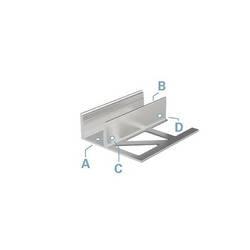 Deko Light 975360 EL-03-12 Dlaždicový profil hliník (š x v x h) 14 x 40 x 1250 mm 1.25 m