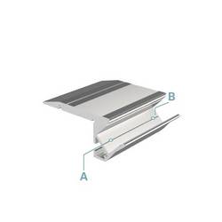 Deko Light 970502 AL-01-10 schodovitý profil hliník (d x š x v) 3000 x 61 x 20.50 mm 3 m