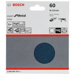 Bosch Accessories 2608608Y05 2608608Y05 brusný list bez otvorů Zrnitost 60 (Ø) 115 mm 5 ks