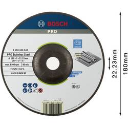 Bosch Accessories 2608600540 2608600540 brusný kotouč lomený 180 mm 1 ks ocel