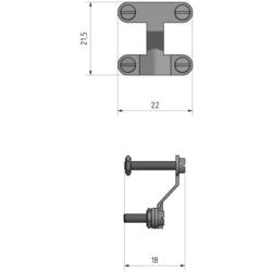 B + B Thermo-Technik 0241 0001 Odlehčení od tahu pro standardní konektory kov Množství: 1 ks