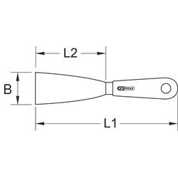 KS Tools 962.0302 Špachtle seškrabovací (d x š) 200 mm x 30 mm