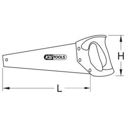KS Tools 9629036 962.9036 ruční pila 700 mm
