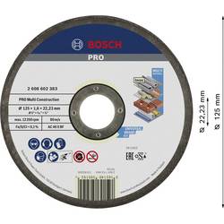 Bosch Accessories 2608602383 2608602383 řezný kotouč rovný 125 mm 1 ks ocel
