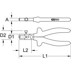 KS Tools 1171713, 117.1713, VDE, odizolovací kleště, 0.8 do 6 mm²
