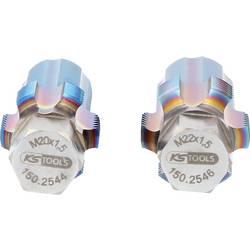 KS Tools 150.2540 150.2540 sada závitníků metrický M20, M22 Speciální nástrojová ocel 1 ks