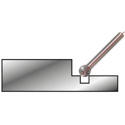 KS Tools 515.3281 frézovací kolík , tvrdokov, Délka 38.5 mm, Vnější Ø 3 mm, Pracovní délka 35.3 mm, Ø hřídele 3.0 mm