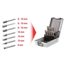 KS Tools 515.3220 frézovací kolík sada, tvrdokov, Ø hřídele 6 mm