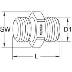 KS Tools 515.3381 515.3381 redukce pro stlačený vzduch 3/8 (9,525 mm) 1 ks