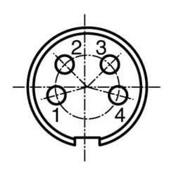 Amphenol T 3327 000 kulatý faston, 1 ks