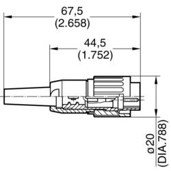 Amphenol T 3274 501 kulatý faston, 1 ks