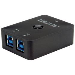 Value 3 porty USB 3.0 přepínač černá
