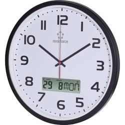 Renkforce HD-WRCL135 DCF nástěnné hodiny 32 cm x 45 mm, černá