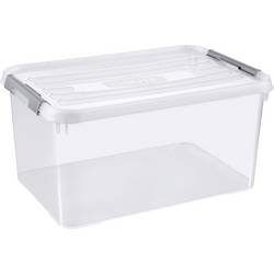 Curver 243819 plastový box , HANDY+, uzavřený, stohovatelné, (d x š x v) 600 x 400 x 290 mm, transparentní, 1 ks