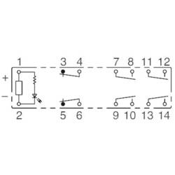 Idec RF1V-4A2BL-D24, RF1V-4A2BL-D24 relé do DPS, monostabilní, 1 cívka, 30 V/DC, 250 V/AC, 6 A, 1 ks