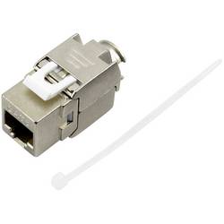 TRU COMPONENTS 93038C362, RJ45 konektor, spojka, rovná, kov, 1 ks