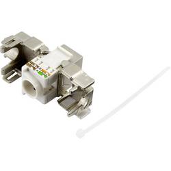 TRU COMPONENTS 93038C366, RJ45 konektor, spojka, rovná, kov, 1 ks